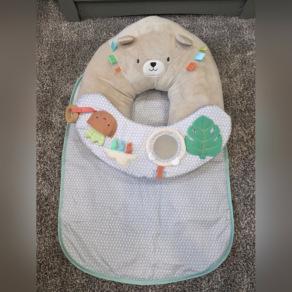 Ingenuity Cozy Prop 4-in-1 Sit Up and Prop Activity Mat/Baby Play Mat - Nate